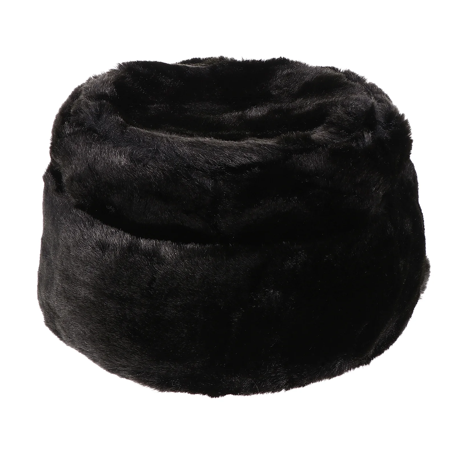 

Elderly Cotton Hat The Faux Fur Cap Winter Headwear Men Hats Flame Imitation Old Man for