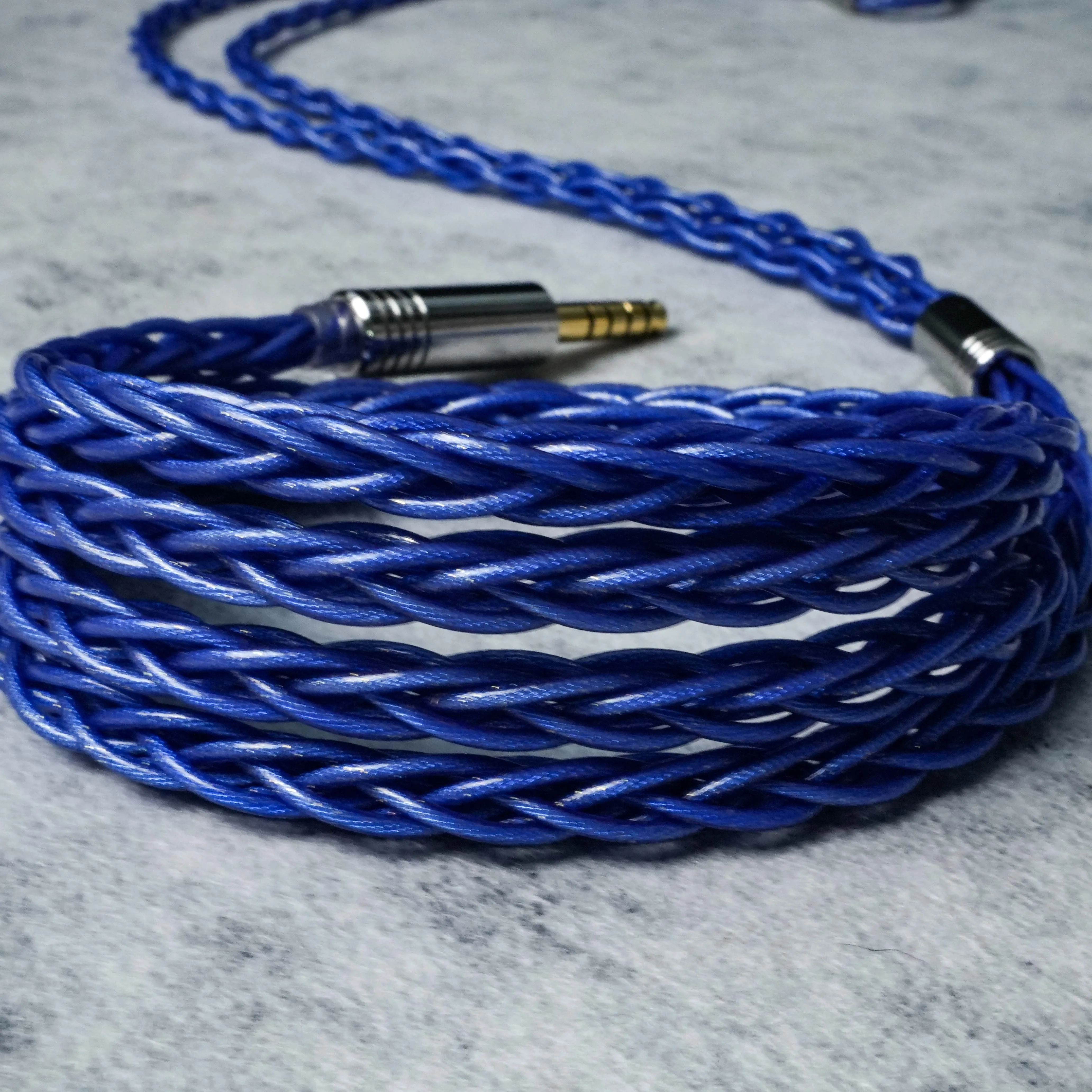 Culemi-14 8-Kern Hochreines Sauerstofffreies Silberfolien-Balancekabel 3,5/4,4mm MMCX/0,78 2-Pin/Eingelassenes 2-Pin IEM Kopfhörerkabel – Detail 4