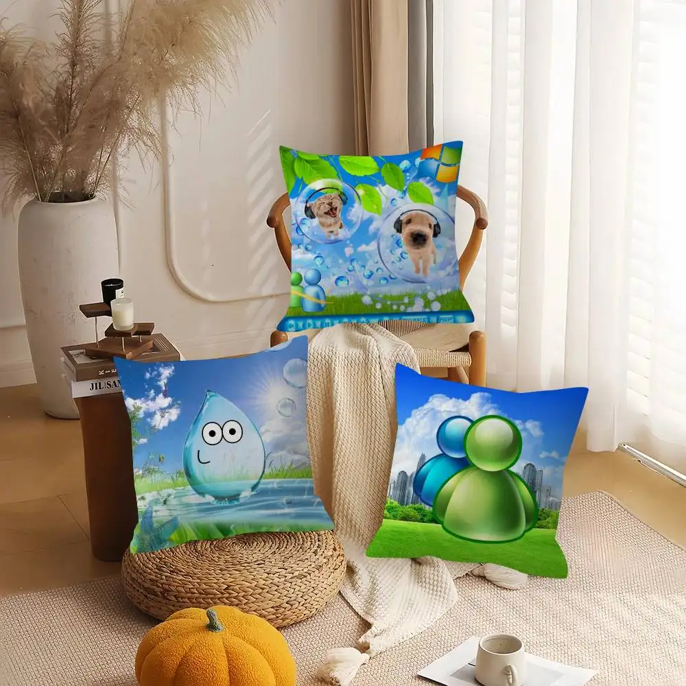 Frutiger Aero Art cushion  Pillowcase toon Gift Cushion Cover Bedroom Home Sofa Chair Seat Decor pillow case