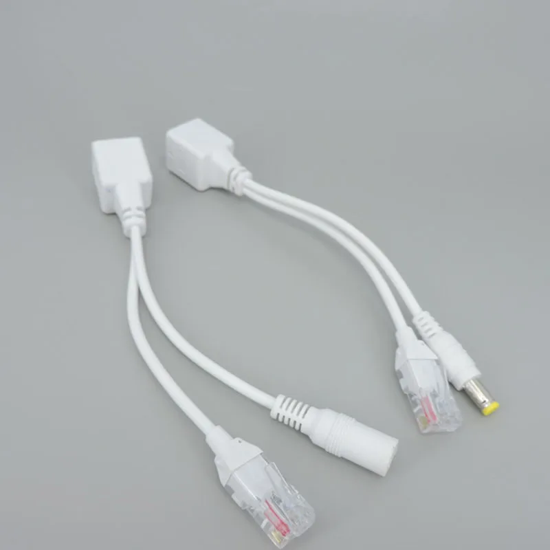 كابل محول إيثرنت الطاقة السلبي ، مقسم بو ، حاقن ، وحدة إمداد ، أبيض ، أسود ، RJ45 ، العاصمة ، 12-48 فولت ، IP ، ctv ، W28