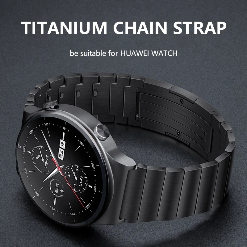 22mm Titanium Strap for HUAWEI Watch 4 4pro Ultimate GT3 Pro GT3/2 46mm Luxry Band for Amazfit Falcon T-rex Ultra GTR 4 3 Pro 2