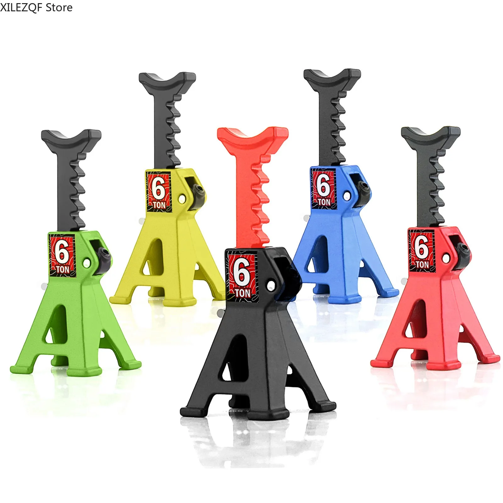 XILEZQF 1PCS RC Car Scale Jack Stands Lift Pair Rack Tire Change Tool for Traxxas TRX-4M SCX24 1/24 1/18 Size