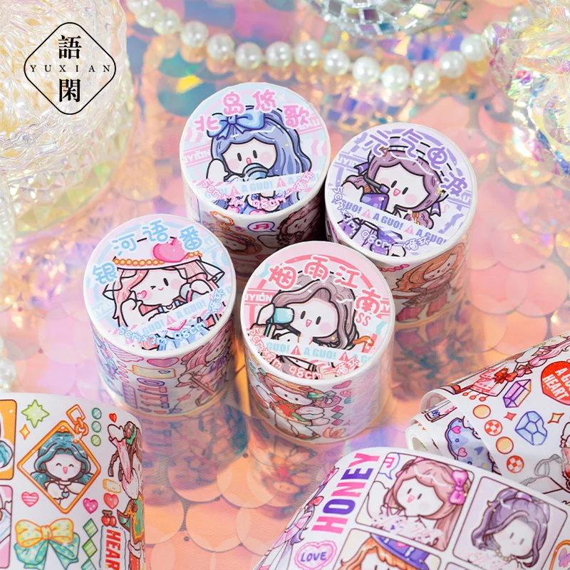 1pcs/1lot Decorative Adhesive Tapes Hitting stage Mask Tapes Scrapbooking DIY Paper Japanese Stickers