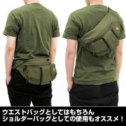 New Anime Mobile Suit Gundam MS-06G Zaku Cosplay Canvas Waist Messenger Bags Portable Belt Bag Student Single Shoulder Bag Gifts