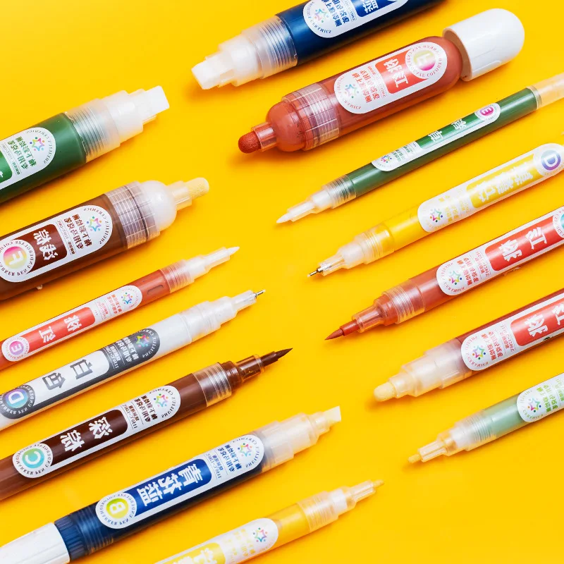 

12 Color Pottery Art Underglaze Marker Pen Ceramic Pigment Ceramic DIY Painting Special Pen Dot Painting Craft Pottery Tools