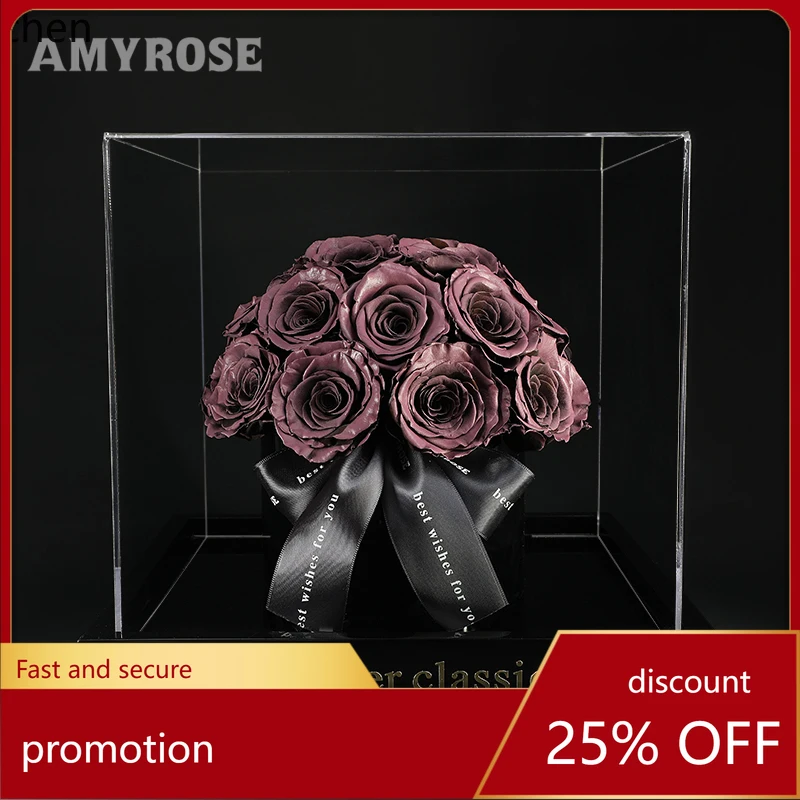 

HT immortal flower rose bear hug bucket wedding senior wedding gift