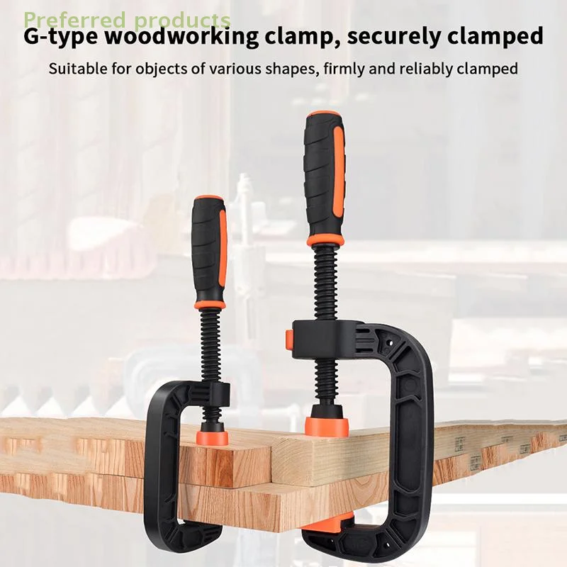 Craftsmanship Tool Set, G-Grip Adjustable Clamp; 2/3 Inch Strong Spring Clamps
