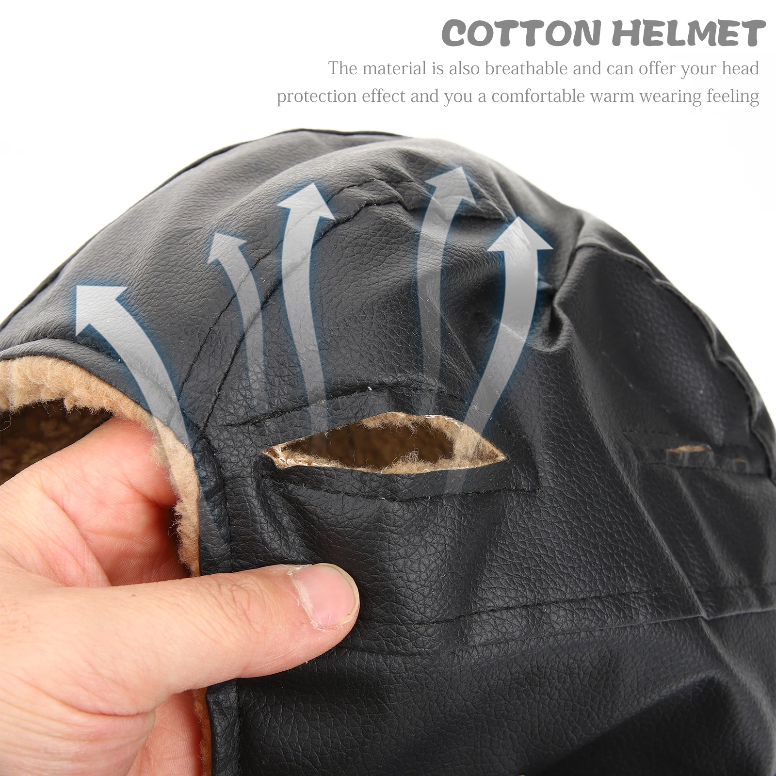 

Winter Hard Hat Liner Wool Fleece Bump Cap Insert for Cold Weather Riding Sweat Protection Men Construction Accessories