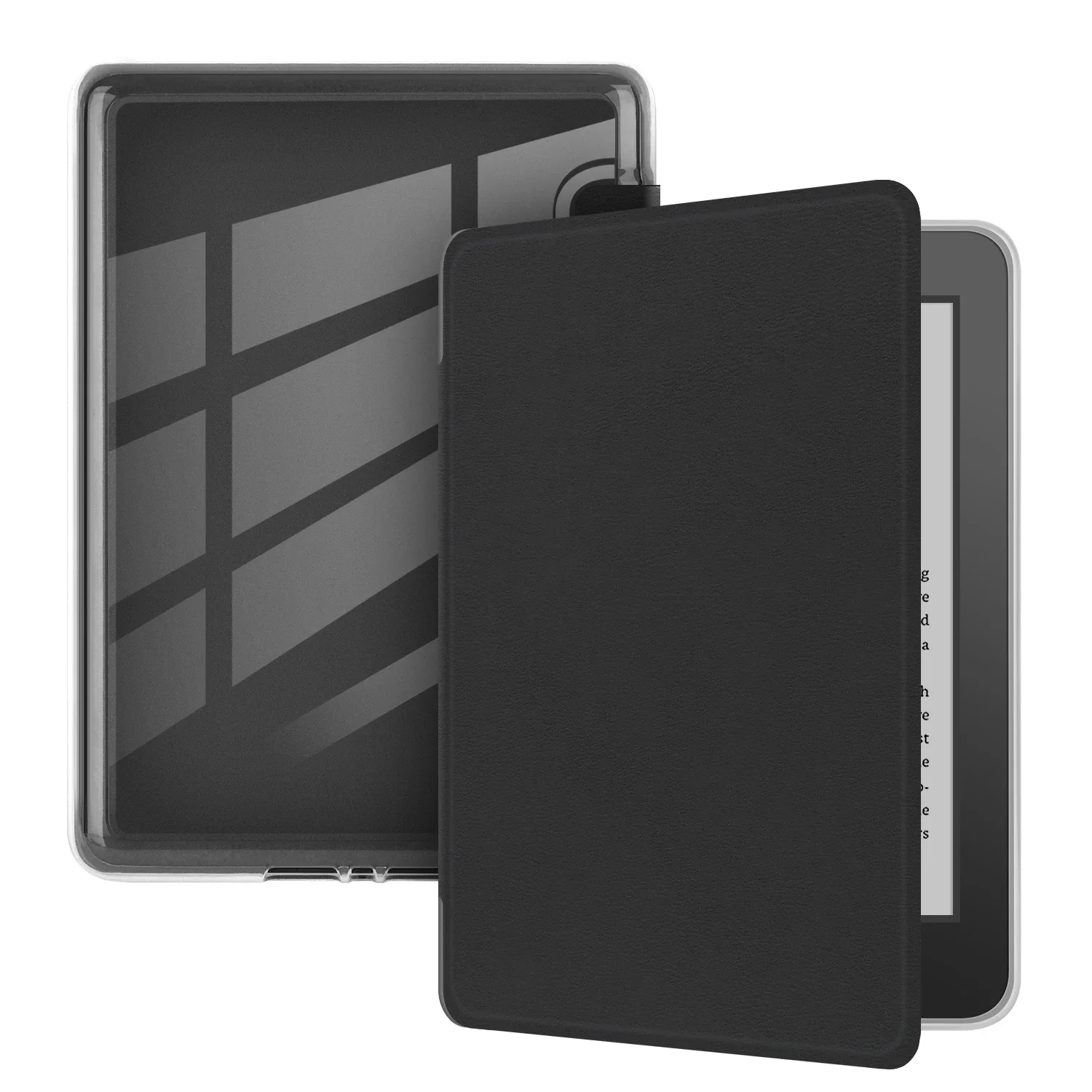 

Clear Back Sleep Case for 6'' All New Kindle Basic 11th Generation 2024 2022 Release 6 Inch C2V2L3 RS23CV Protective Smart Cover
