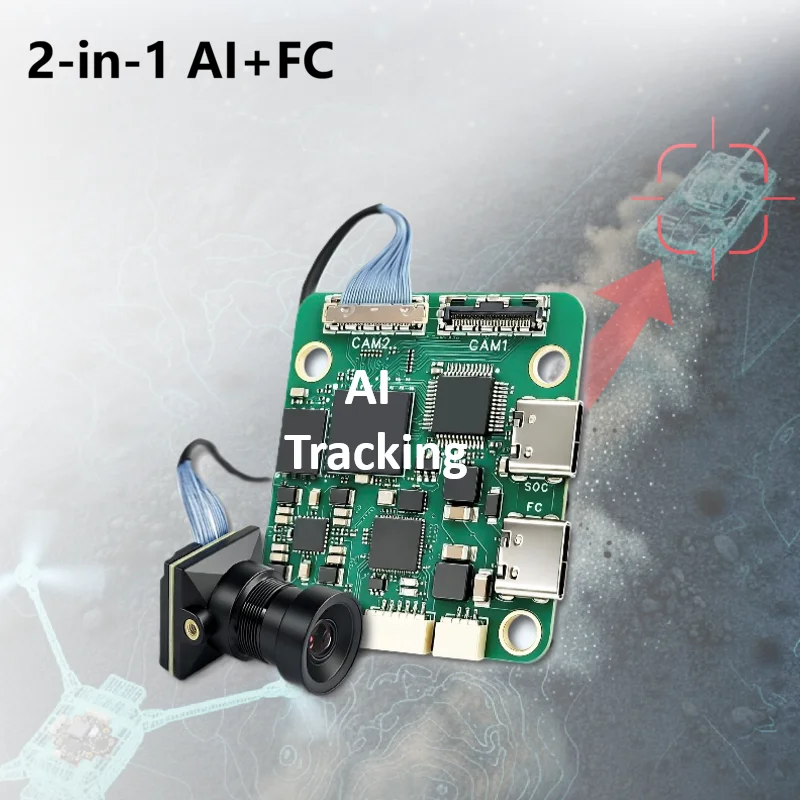 Exclusive Supply Two-in-One FPV UAV AI Object Tracking Module with BETAFLIGHT Flight Controller  Parts and Accessories