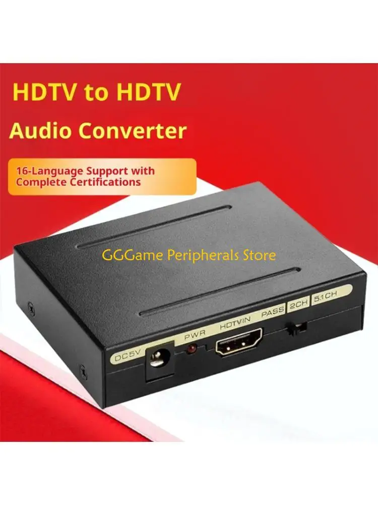 

U55B 4K@60Hz HDTV Sound Extractor SPDIF Opticals RCAs Stereo Output Plugs Play Design