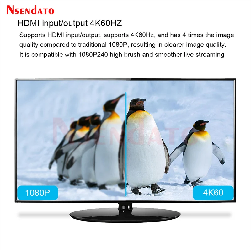 4k 60fps HDR HDMI Videospiel Capture Card Box mit OledHDMI Video Grabber Record für PS5 OBS vMix VRR Live Streaming Broadcast