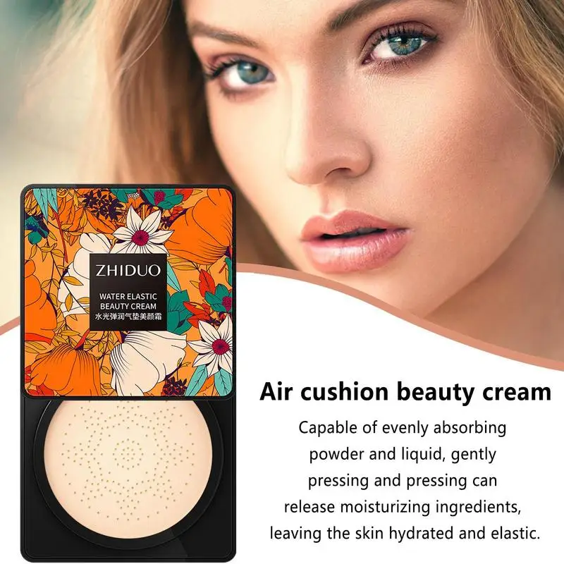 Cc Crème Bb Air Cushion Foundation Champignonhead Concealer Whitening Make-Up Cosmetisch Waterdicht Gezicht Basistoon