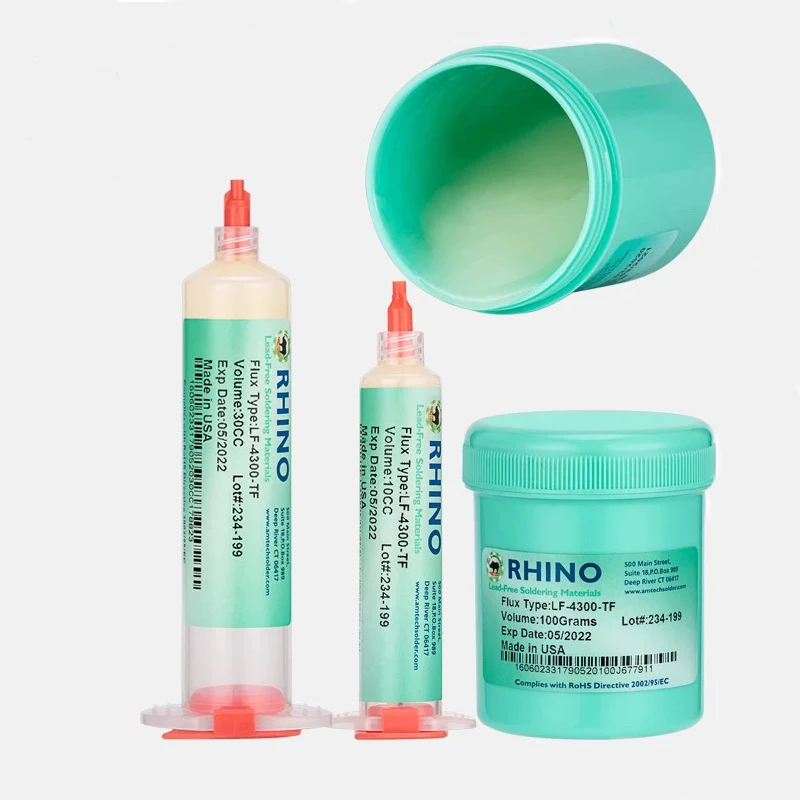 

LF-4300-TF solder paste lead-free water washed BGA ball placement refurbishment and repair solder oil