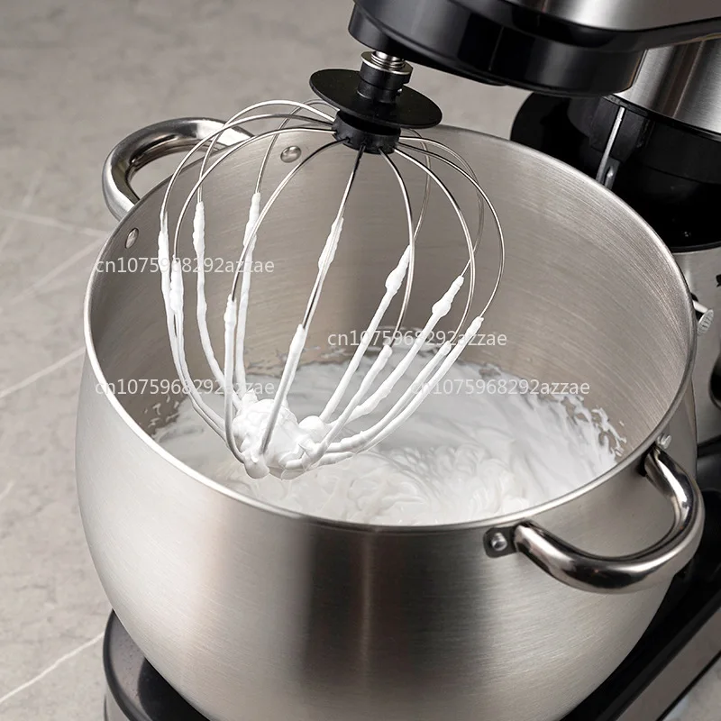 Mixer & Food Processor Accessories: 304 Stainless Steel Whisk, Dough Hook, Beater, Splash Guard, and Bowl