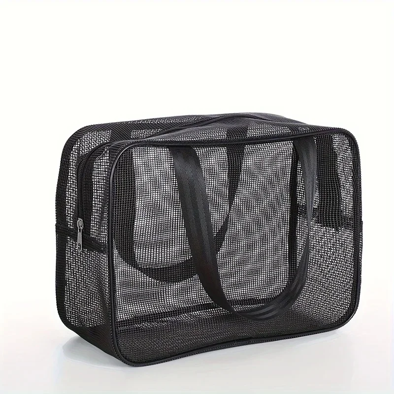 Mesh Shower Caddy Tote Bag, Portable Large Capacity Toiletry Organizer, Multifunctional Cosmetic Storage Bag for Travel