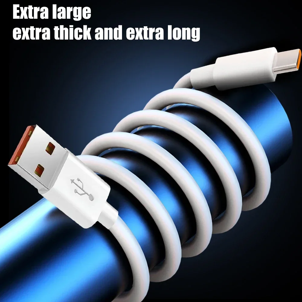 12/10/8/6/5 Meters Extra Long Data Cables USB Type C Wire Cord High Speed Data Transfer USB C Overlength Charger Cord