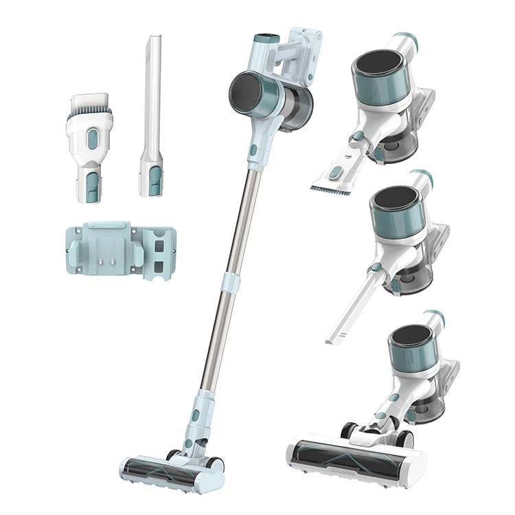 400W 30Kpa Strong Suction Wet Dry Battery Operated HEPA Filtration Upright Stick Vacuum Cleaner Deep Cleaning for Household