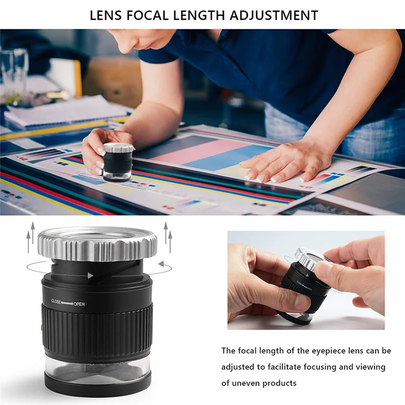 M11K-30X Loupe Magnifier,Adjustable Length Magnifier,Foldable Jewelry Magnifier Glass For Textile Optical,Embroidery