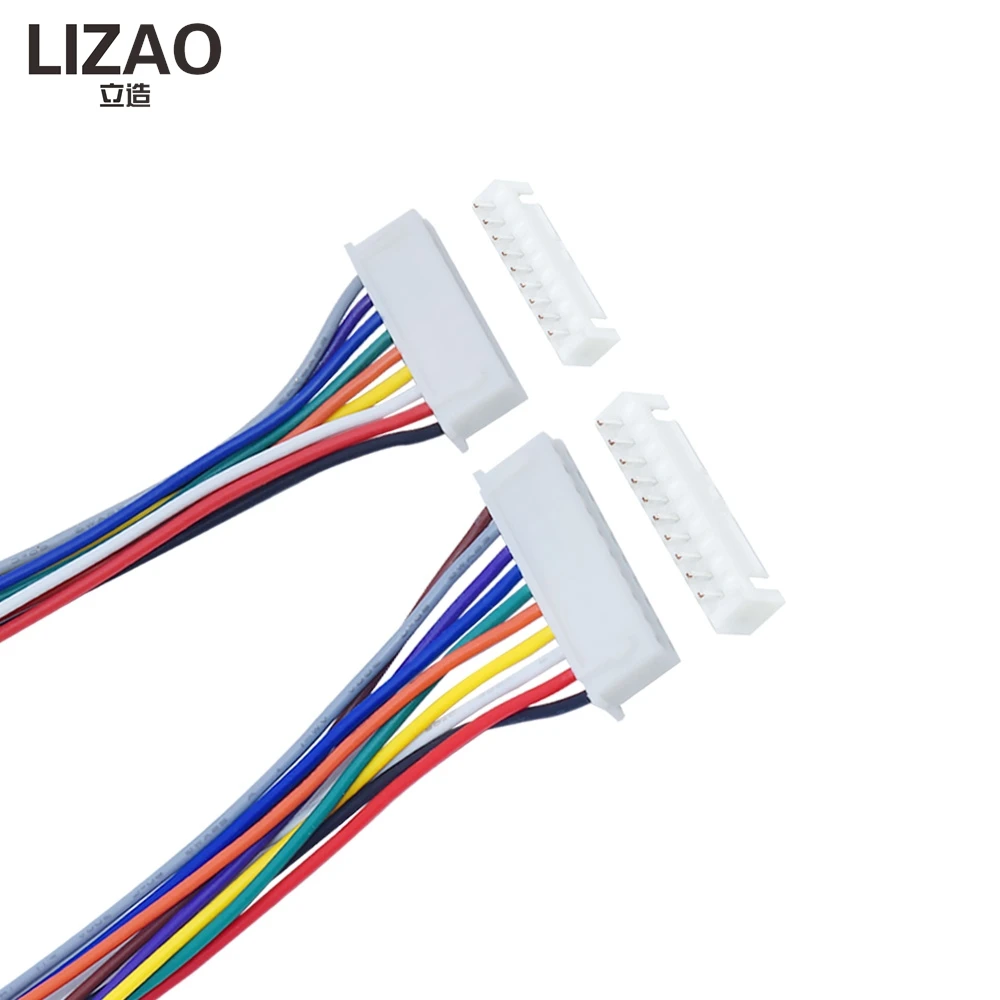 LIZAO 10Sets XH2.54mm Connector Cable 2/3/4/5-10 Pin Male Female Plug Socket 26AWG Wire 20cm for Electronic Connection