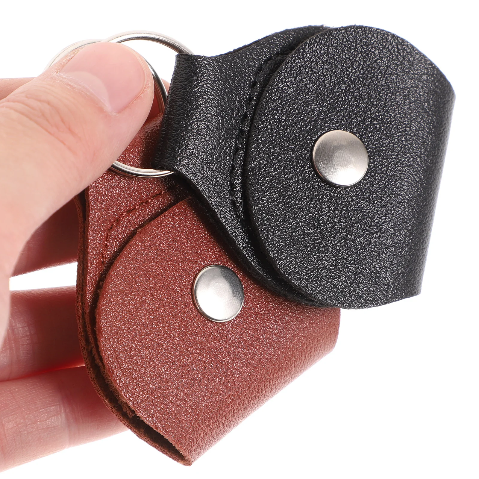 

6pcs Guitar Pick Bag Buckle Type Portable Plectrum Holder For Electric Acoustic Guitar Storage Organizer Hanging Pouch