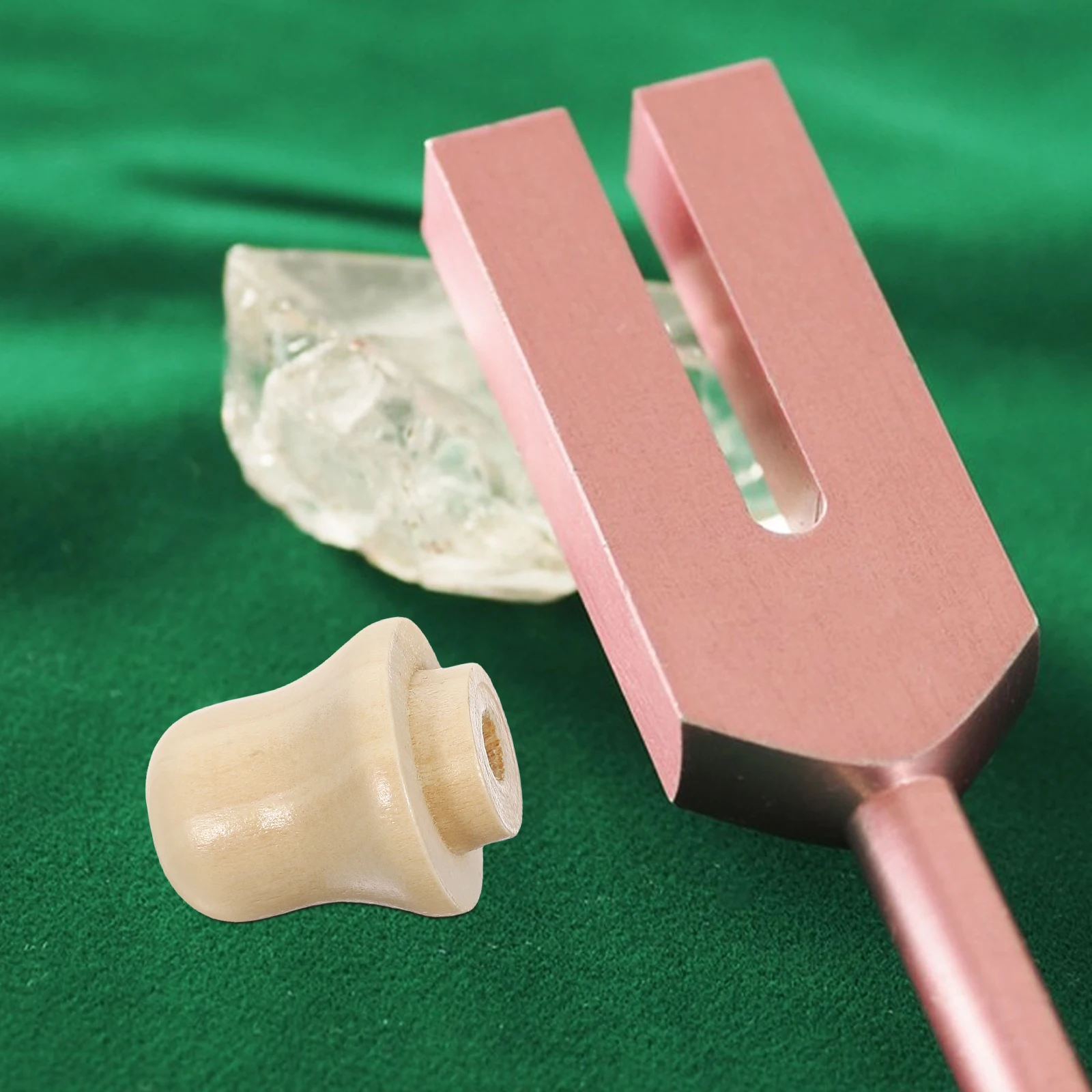 

Universal Wooden Tuning Fork Holder Block Base Stable Non-Slip Support Easy Install Lightweight Portable Music Instrument