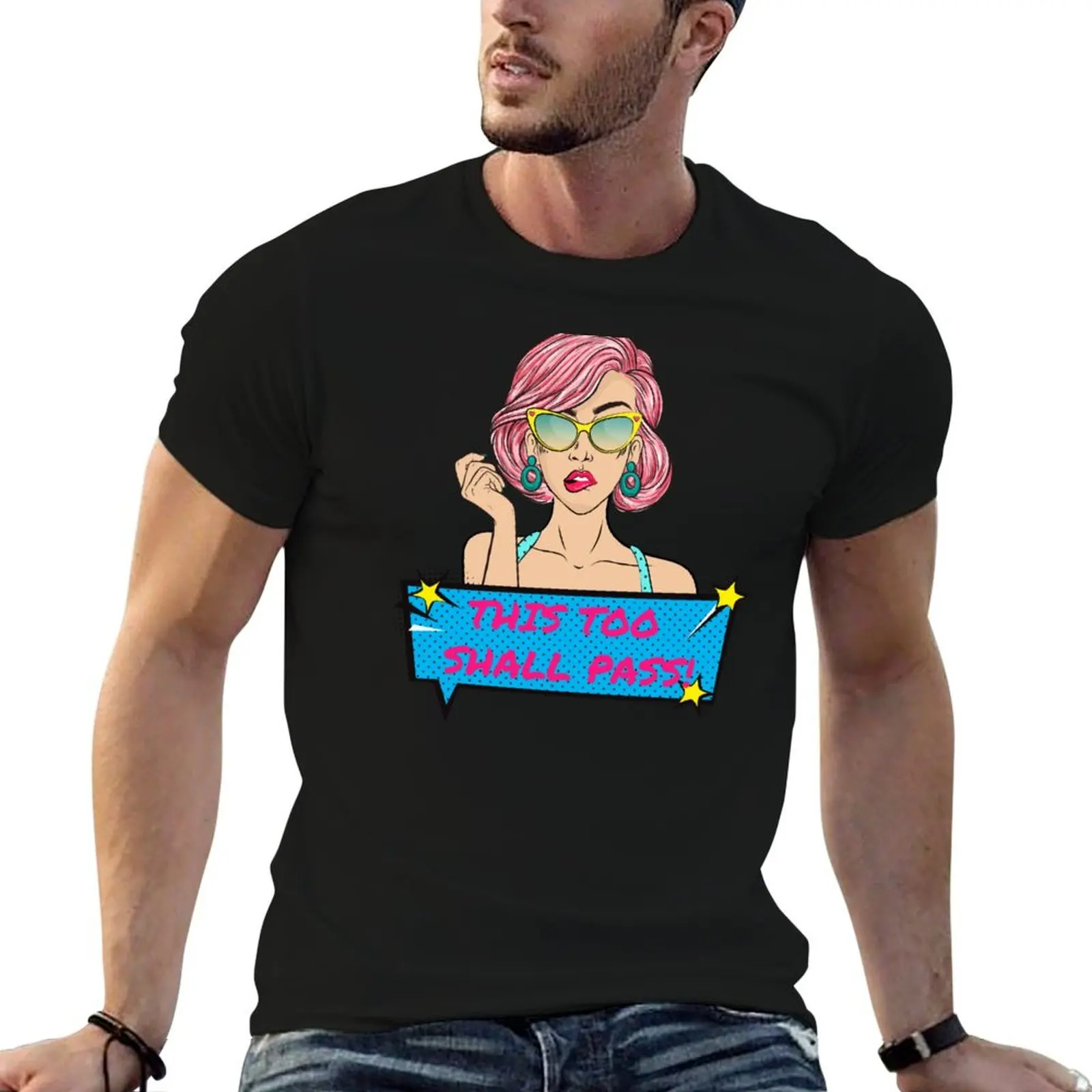 This too shall pass T-Shirt boys animal print hippie clothes heavy weight t shirts for men