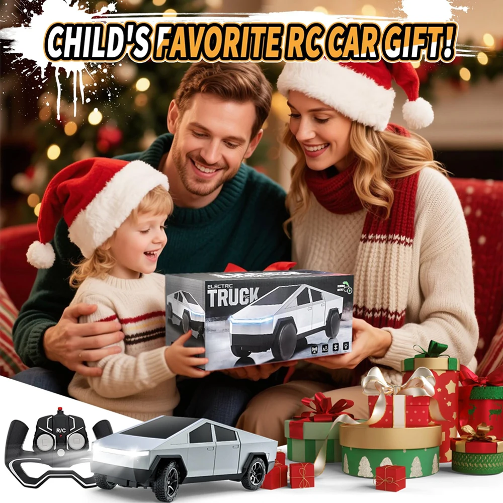 

Birthday Gift All-Terrain Remote-Teslainger Controlled Truck 2.4g/27mhz Model Simulation Toy Vehicle Toy