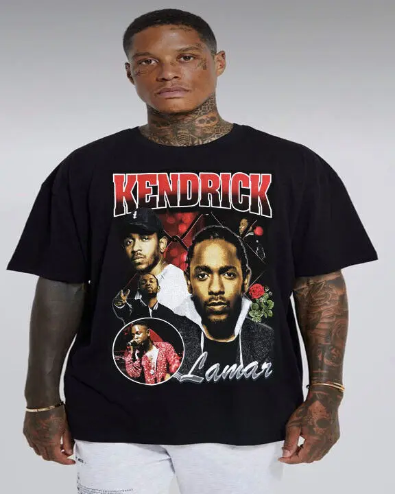 

KENDRICK LAMAR RED RAP HIPHOP T SHIRTS MEN'S SIZES