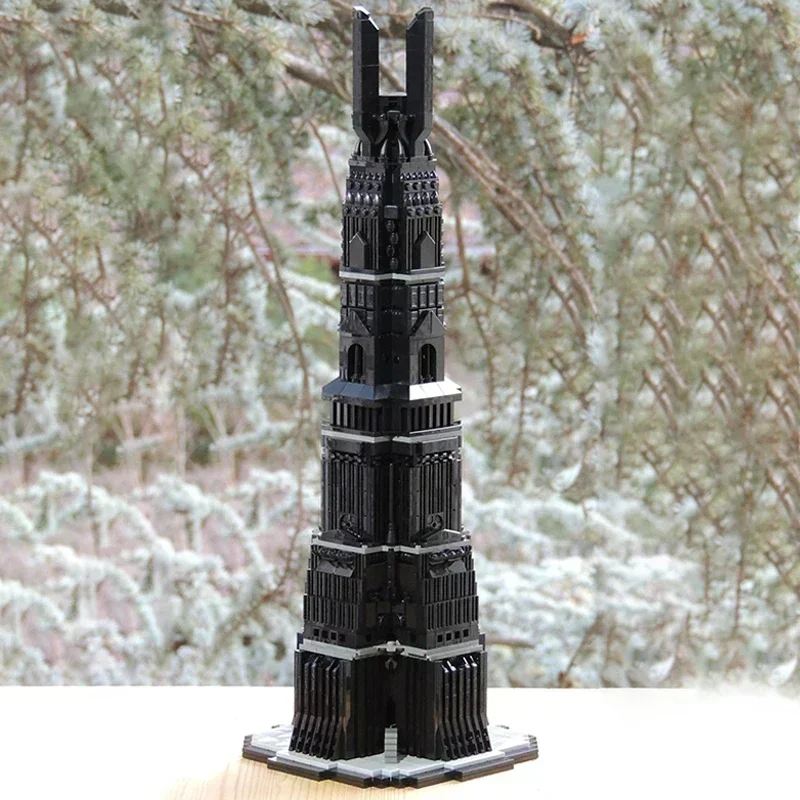 Ringe Film Modell Moc Bausteine Der Turm des Orthancer Technologie Modulare Blöcke Geschenke Weihnachten Spielzeug DIY Sets Montage