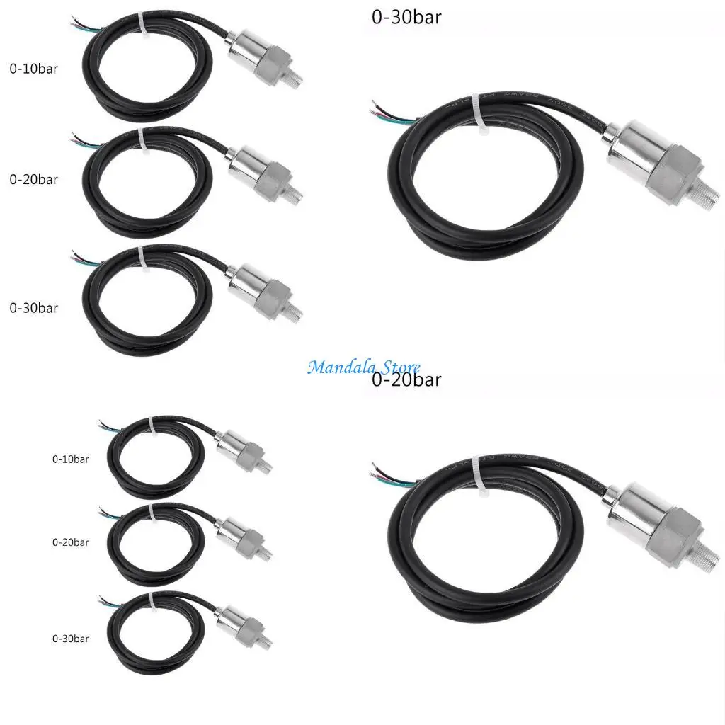 

U2JC 1/8" 0-10/20/30bar Input 5V for DC Output 0.5-4.5V Pressure Transducer Transmit