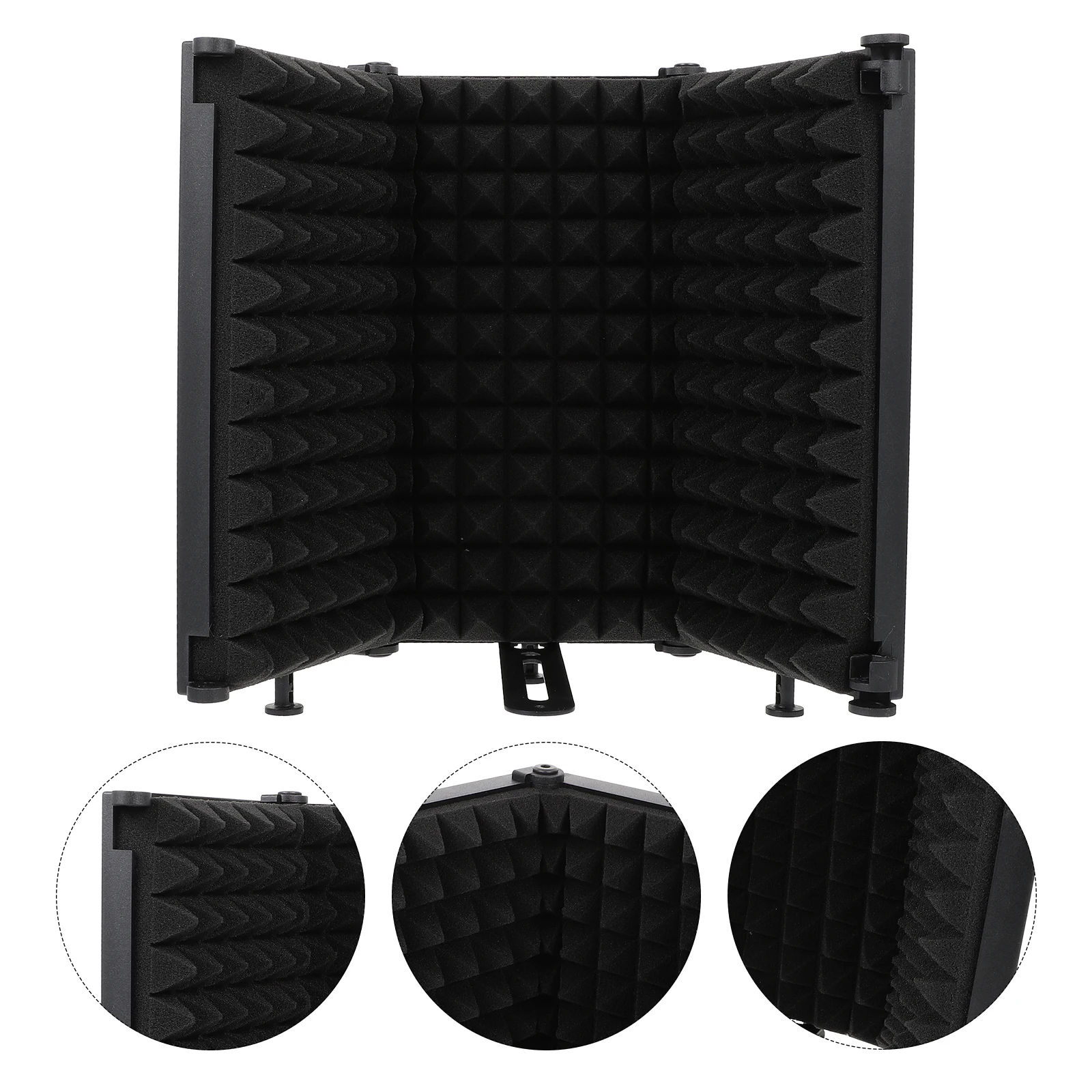 1pc Professionelle Mikrofon Winddicht Bildschirm Faltbare Noise Reduction Schild Sound Absorbieren Schäume Tragbare Aufnahme Studio