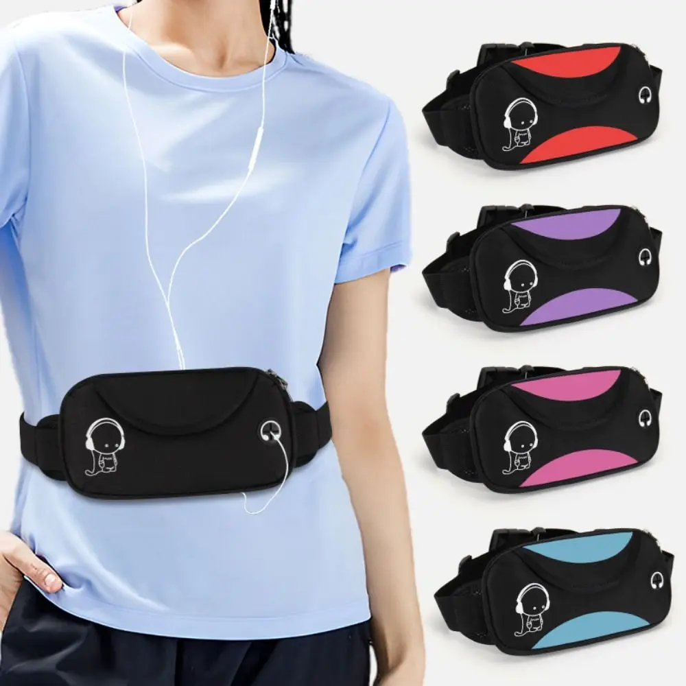 

Waterproof Running Waist Bag Invisible Adjustable Marathon Jogging Bag Lightweight Reflective Strip Running Waist Pack Fitness