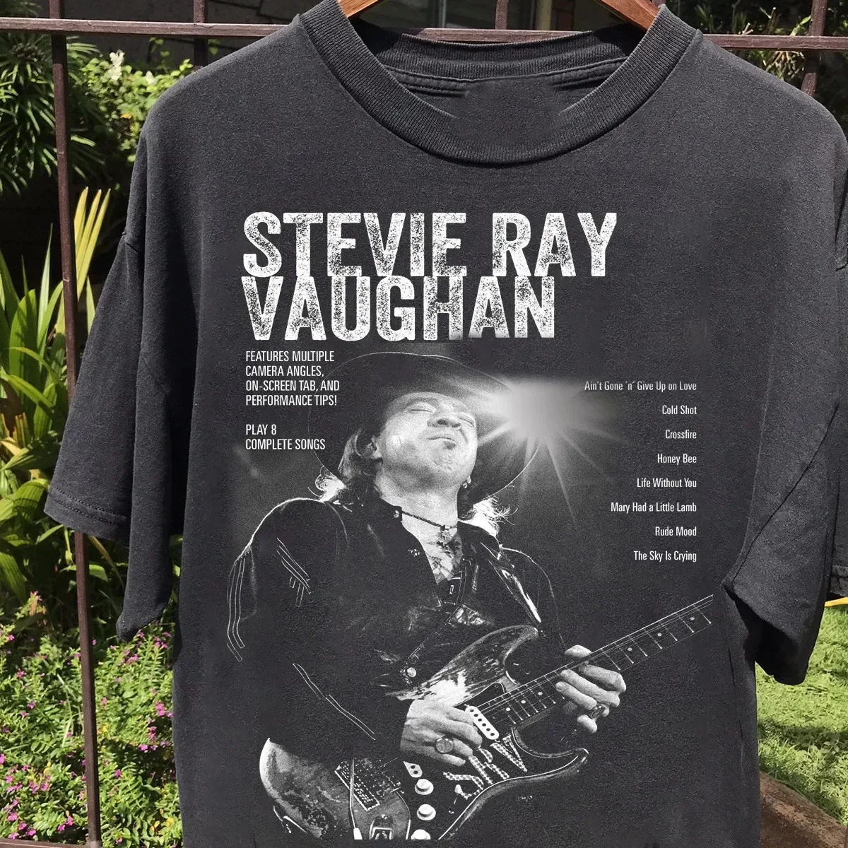 Stevie Ray Vaughan Tour The Sky Is Crying T Shirt Full Size S-5XL