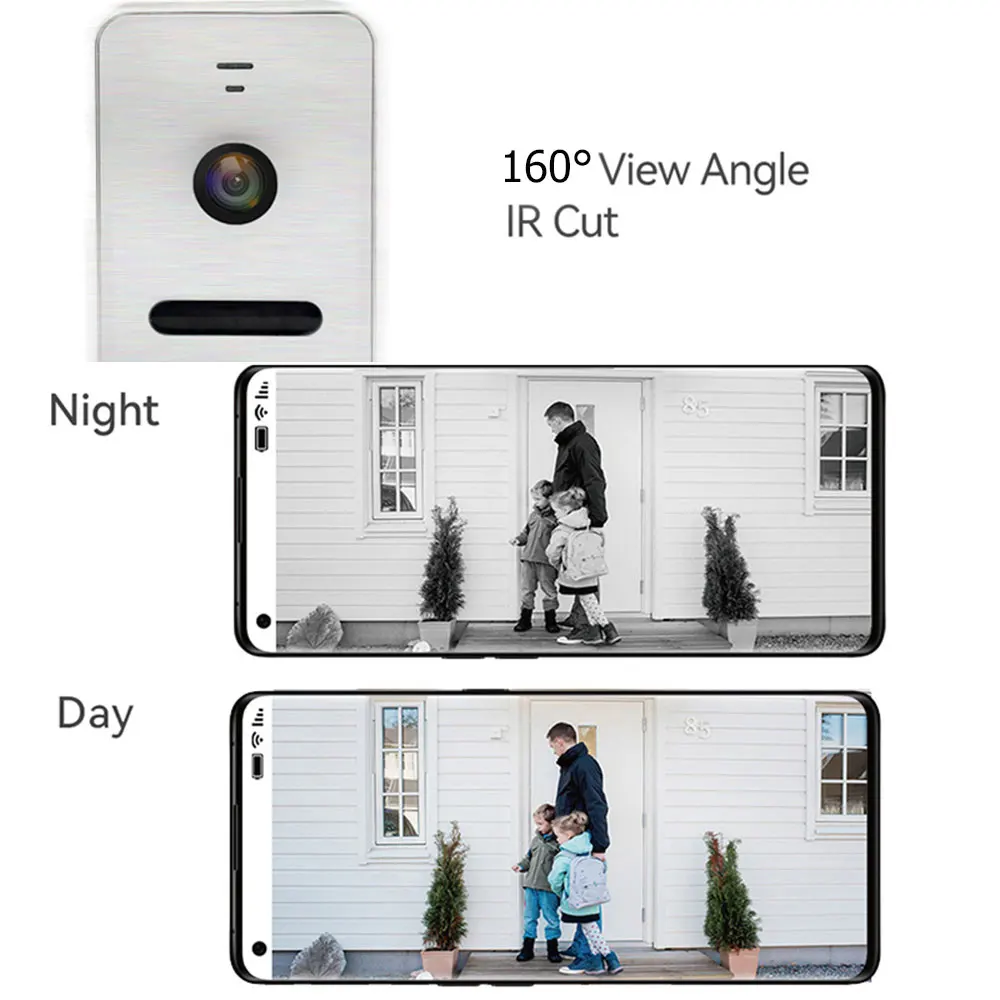 Imagem -06 - Tuya-smart Wifi Video Intercom System Home Metal Doorbell Private House Security Apartamento de Proteção 1080p