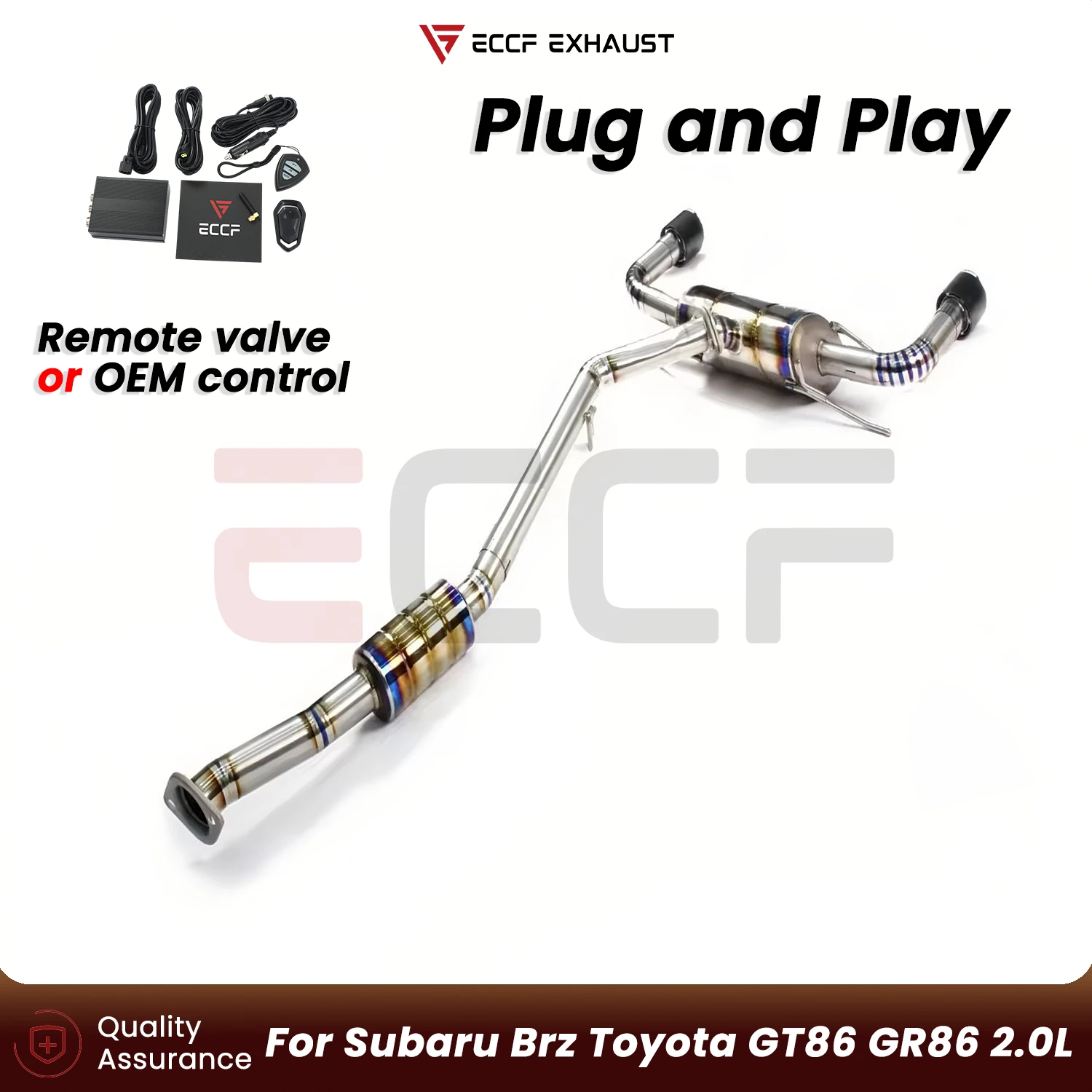 

Sporty Titanium Catback Exhaust For Subaru Brz Toyota GT86 GR86 2.0L Aggressive Exhaust Sound Plug and Play Performance Upgrade