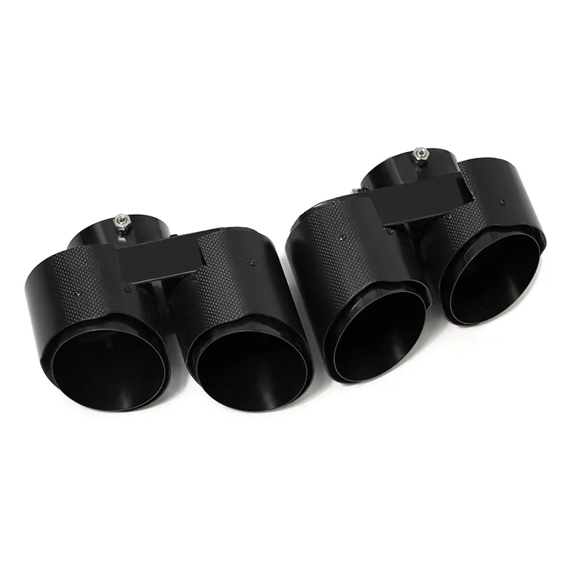 Quad Carbon Fiber Exhaust Tip Exhaust Muffler Tip For BMW X5 G05 X6 G06 X7 G07 2019+ Tailpipe Exhaust System Nozzle