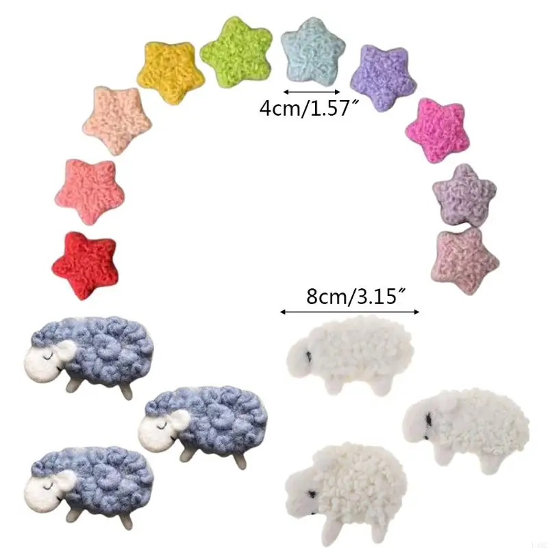 3/10pcs DIY Handmade Baby Lamb Home Party Decoration Prop L4MC