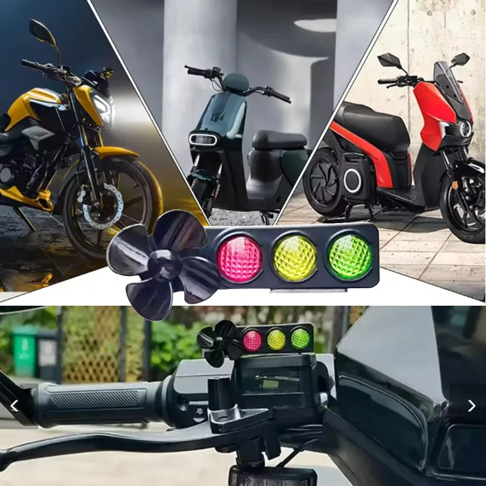 Bike Lights Motorcycle Traffic Signal Lights Decor Funny Safety Lighting Bike Riding Accessories for Mountain Road Camping