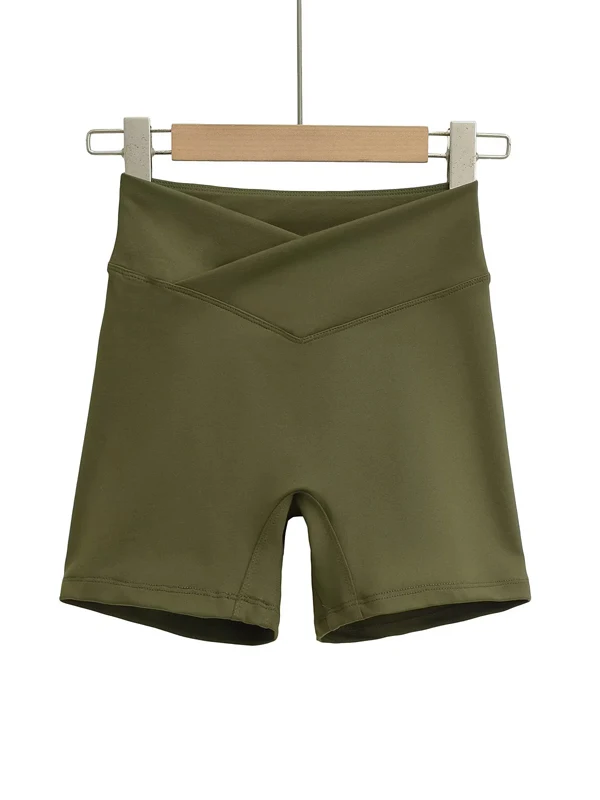 الأمريكية Sle عالية الخصر الصليب الخامس القرد Fitn orts المرأة الرياضة التخسيس التجاعيد بعقب رفع السراويل الساخنة سراويل تقليدية