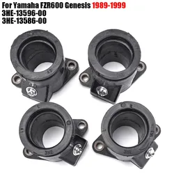 Carburetor Adapter Inlet Intake Pipe For Yamaha FZR600 FZR 600 Genesis 1989 1990 1991 1992 1993-1999 3HE-13596-00 3HE-13586-00