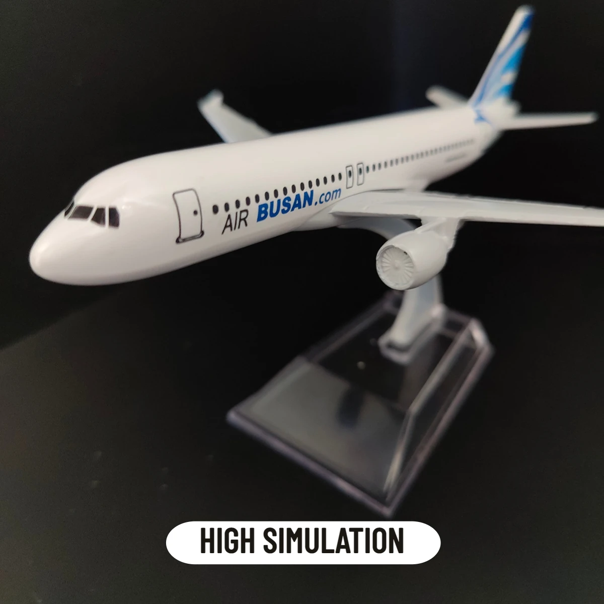 Scale 1:400 Metal Aircraft Model, KOREAN BUSAN A320 Flight Airlines Replica Aviation Airplane Miniature Collection Toy for Boy