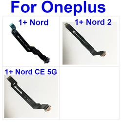 Conector de carga USB para Oneplus 1 + Nord, CE, 5G, piezas de cinta flexible