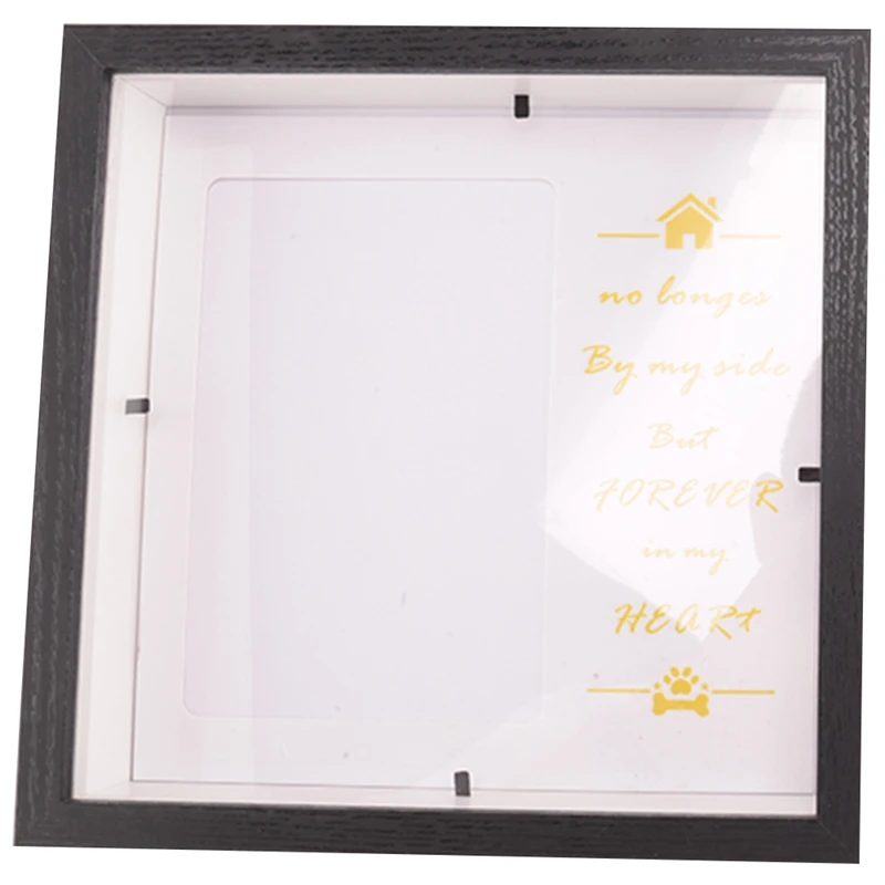 Pet Picture Frame Memorial - Dog Memorial Sentiment Frame - Pet Collar Frame Remembrance Black For Loss Of Dog Gifts