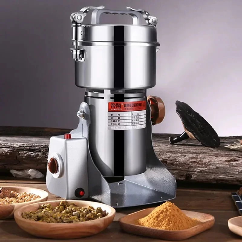 800G Food Grinder Medicine Powder Crusher Mill  Flour Grinding Machine Spices Grains Coffee Beran Grinde