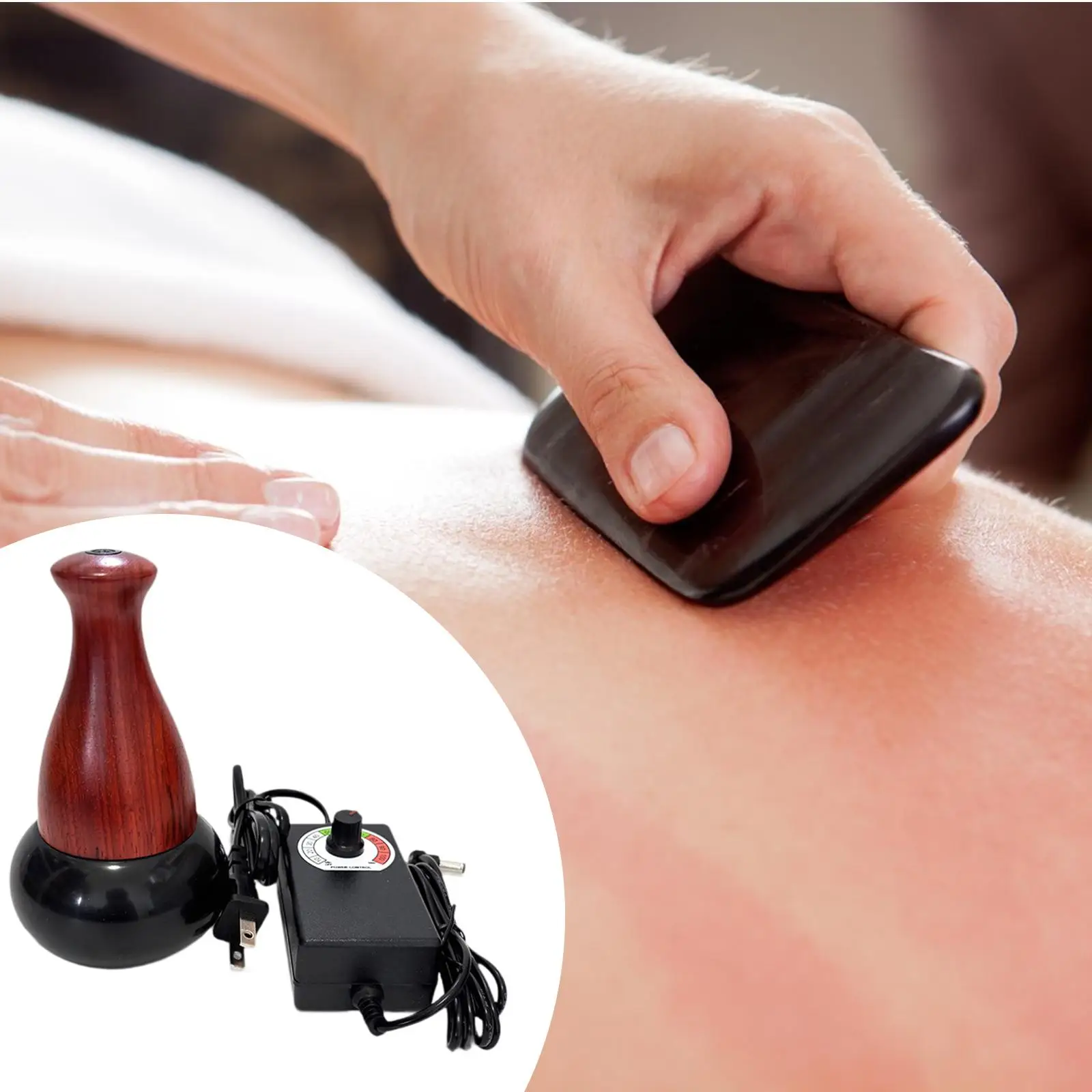 تدليك الأحجار الساخنة قابل للتعديل التروس تدليك الجسم الكهربائي للمرأة رجل المنزل
