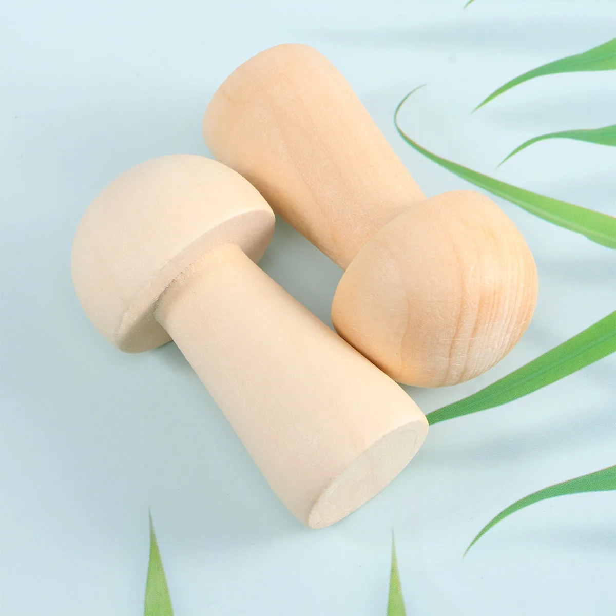 

Wooden Graffiti Mushroom Head nament Unfinished Painting Craft Project Develop Imagination Ability Durable Long