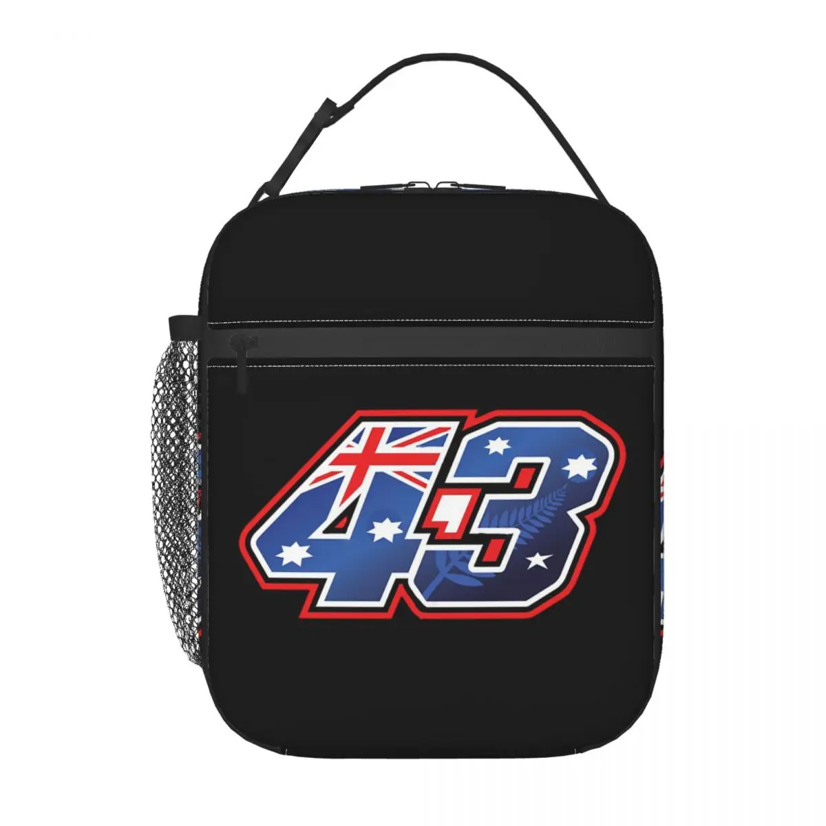 Bolsa térmica para el almuerzo con el número 43 de Jack Miller, de Australia, para mujeres y niños, con compartimentos herméticos para alimentos, bolsa térmica para llevar el almuerzo.