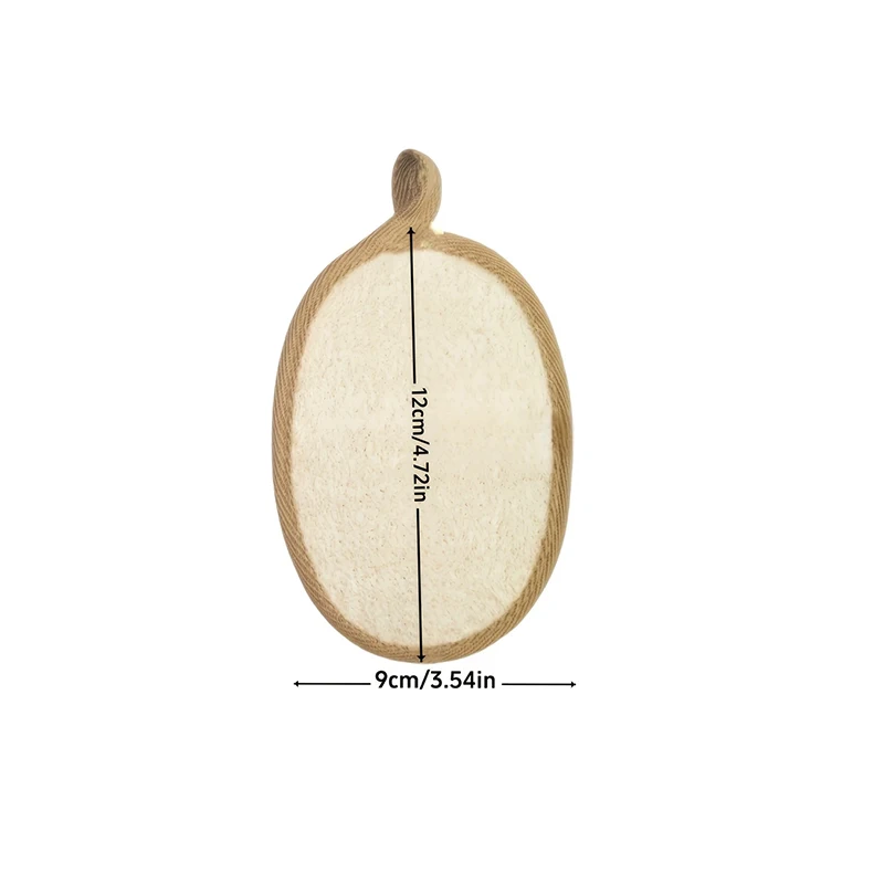 Szczotka pod prysznic Podkładka do czyszczenia Złuszczający Puff pod prysznic Narzędzie do pielęgnacji skóry ciała Naturalna lufa Peeling do ciała Kąpiel Gąbka złuszczająca Miękka