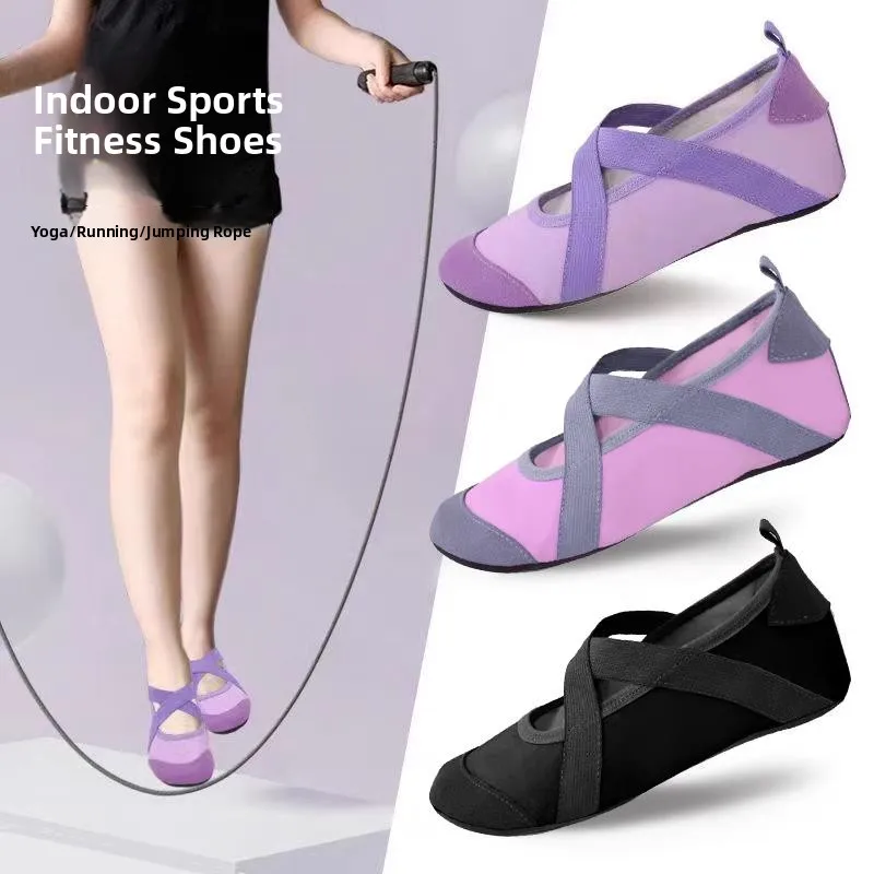 

Women's Yoga Fitn oes Indoor Quiet Soft Bot Anti-slip Dance Running hine Sport oes Lightweight Training
